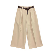 Afbeelding in Gallery-weergave laden, Wijde Broek met Riem Beige