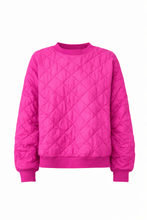Afbeelding in Gallery-weergave laden, Trui Jess Doorgestikt Fuchsia