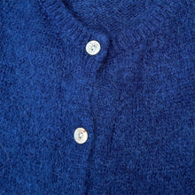 Load image into Gallery viewer, Beauregard Vest Grande Chic Button Donkerblauw