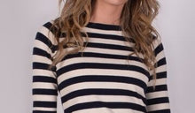 Load image into Gallery viewer, Pullover Moscow Stripe Navy-Pale