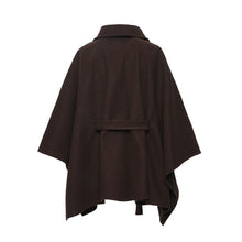 Load image into Gallery viewer, Poncho Cape Coffee