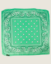 Load image into Gallery viewer, Veelzijdige Sjaal van Astrid Groot is een leuke sjaal met print. Een leuke accessoire om op verschillende manieren te dragen, om je nek, in het haar of aan een tas. Deze sjaal is in verschillende kleuren verkrijgbaar: Kelly Green, Geel, Jeansblauw, Fuchsia.