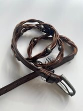 Afbeelding in Gallery-weergave laden, Lederen Riem Braided Donkerbruin