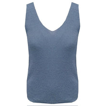 Afbeelding in Gallery-weergave laden, Top Lurex Knit Jeansblauw