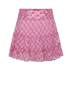 Load image into Gallery viewer, Rok van Place du Soleil, Rosa Flower Chiffon Skirt is een prachtige rok met elastieken band in de taille. Deze rok heeft stroken, afgewerkt met blauwe band en een strik ceintuur. Rok Rosa Flower Chiffon heeft een geweldige bloemenprint. Deze prachtige rok is leuk te combineren met de bijpassende top met dezelfde print!