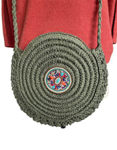 Afbeelding in Gallery-weergave laden, Round Beach Bag Green