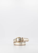 Afbeelding in Gallery-weergave laden, Lederen Riem Louise Beige Metallic