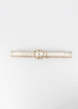 Afbeelding in Gallery-weergave laden, Lederen Riem Louise Beige Metallic