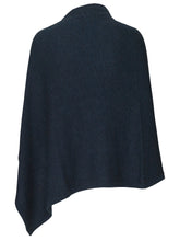 Afbeelding in Gallery-weergave laden, Rosemunde Poncho Cashmere Dark Navy Melange
