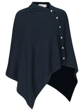 Afbeelding in Gallery-weergave laden, Rosemunde Poncho Cashmere Dark Navy Melange