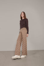 Afbeelding in Gallery-weergave laden, Corel Broek Lily Wide Jaquard Lurex