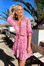 Load image into Gallery viewer, Place du Soleil Pink Crab Blouse