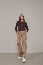 Afbeelding in Gallery-weergave laden, Corel Broek Lily Wide Jaquard Lurex