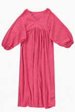Afbeelding in Gallery-weergave laden, Jurk Maxi Wafelkatoen Paillet Roze
