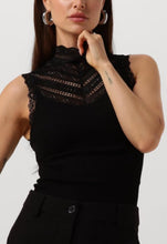 Load image into Gallery viewer, Rosemunde Benita Top Silk &amp; Lace Black
