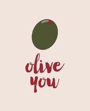 Afbeelding in Gallery-weergave laden, T-shirt Olive You Offwhite
