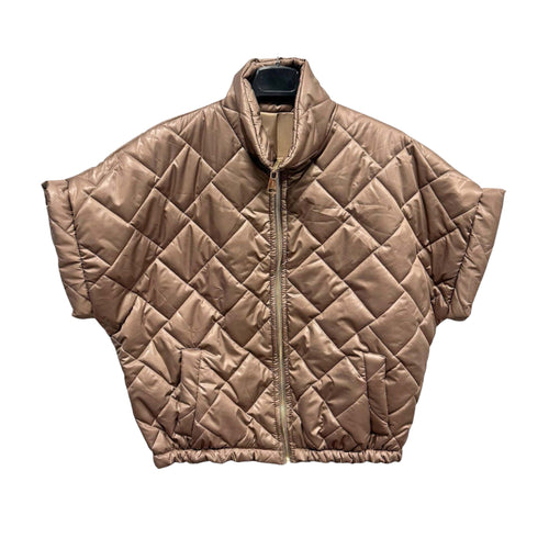 Taupe Bodywarmer Indy, kort model