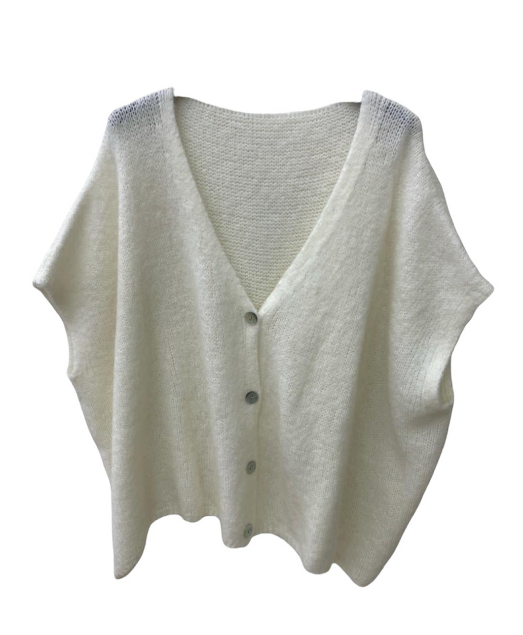 Oversized Vest Juul Mouwloos Ecru