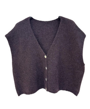 Load image into Gallery viewer, Oversized Vest Juul Mouwloos Zwart
