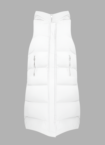 Lange Bodywarmer Offwhite