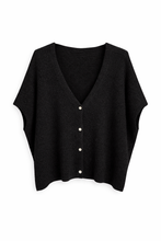 Afbeelding in Gallery-weergave laden, Oversized Vest Juul Mouwloos Zwart
