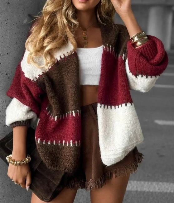 Vest Jessy Multicolor Bordeaux