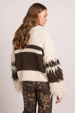 Afbeelding in Gallery-weergave laden, Beige Vest met Bruin en Franjes. Vest is one size, draagbaar van maat S t/m XL.
