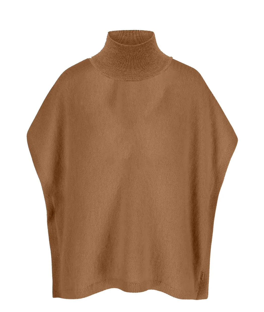 Sweater Liv Camel van Cycleur de Luxe is een luxueuze coltrui van angorawol en korte kapmouwen. Angora combineert zachtheid en elegantie in een tijdloos ontwerp.