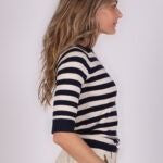 Load image into Gallery viewer, Pullover Moscow Stripe Navy-Pale
