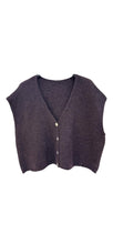 Afbeelding in Gallery-weergave laden, Oversized Vest Juul Mouwloos Zwart
