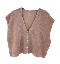 Load image into Gallery viewer, Oversized Vest Juul Mouwloos Oudroze
