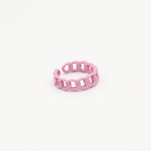 Load image into Gallery viewer, Roze Ring Schakel Color is een trendy ring, one size, past iedereen. Deze ring is in verschillende kleuren verkrijgbaar: Blauw, Wit, Paars, Roze.
