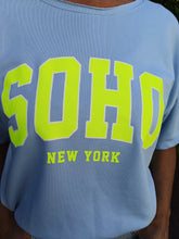 Afbeelding in Gallery-weergave laden, T-shirt SOHO skyblue blauw van Mooij

