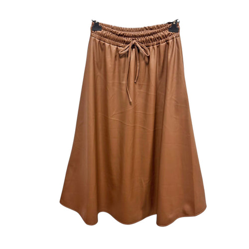 Trendy Imitatieleren Rok met Strik. Comfortabel, stijlvol en perfect voor elke look – van casual tot chic! Geef je outfit een stijlvolle upgrade met deze PU rok!