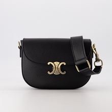 Afbeelding in Gallery-weergave laden, Lederen Crossbody Tas Favi Zwart
