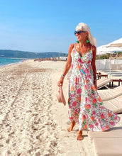 Load image into Gallery viewer, Place du Soleil Flower Maxi Dress
