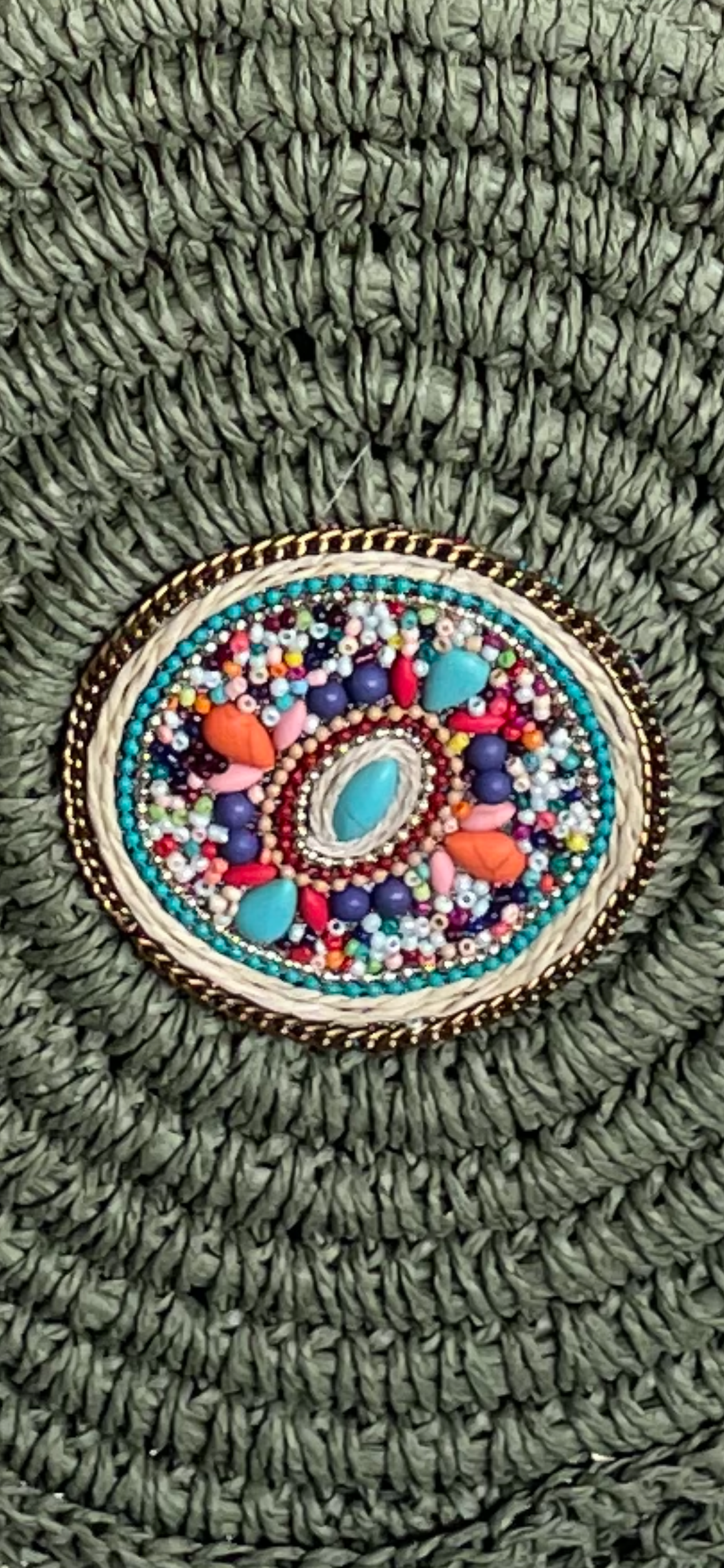 Round Beach Bag Green