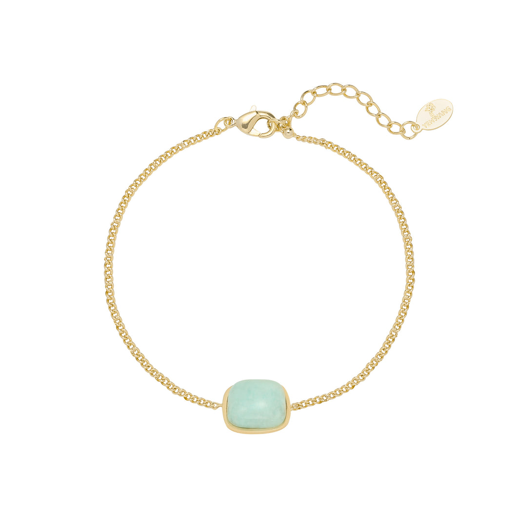 Armband Stone is een elegante armband met een mooie turquoise steen.