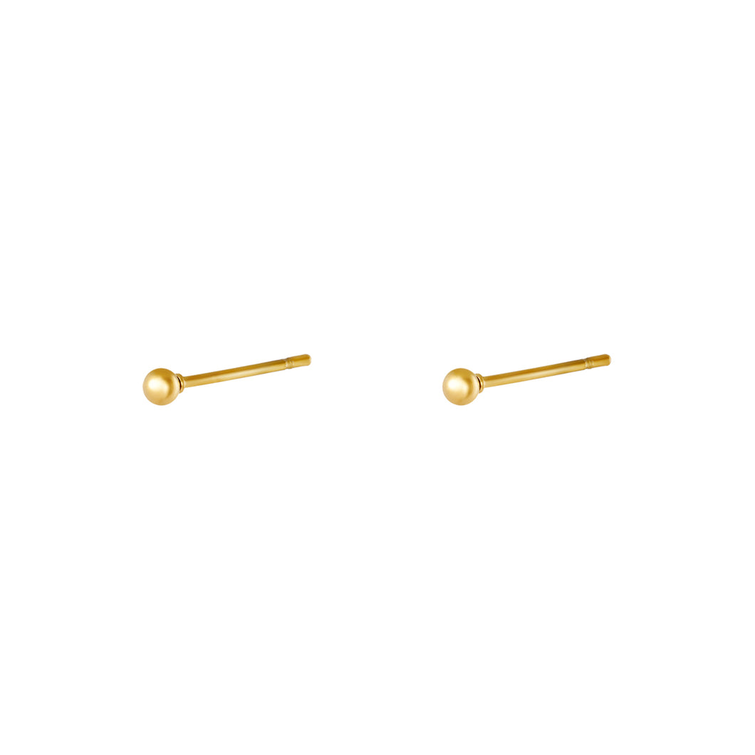 Oorbellen Tiny Dot Goud, minimalistische oorbellen. Oorbellen zijn verkrijgbaar in goudkleurig en zilverkleurig.