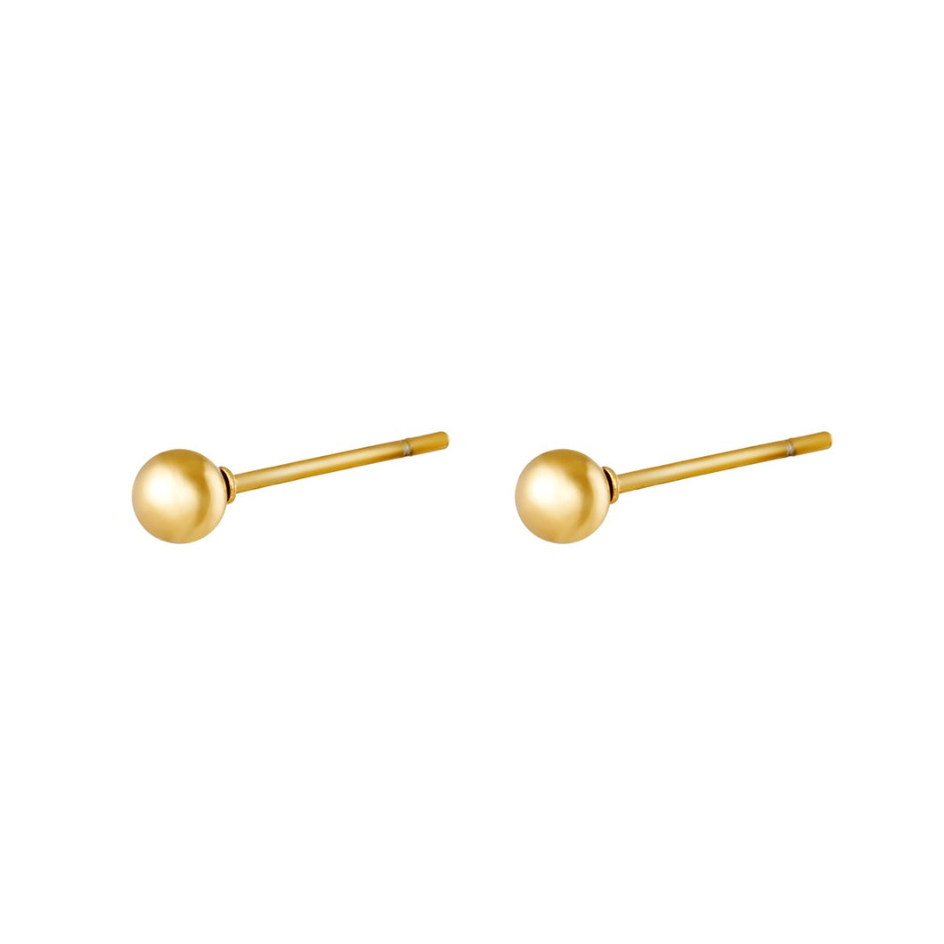 Minimalistische oorbellen. Oorbellen zijn verkrijgbaar in goudkleurig en zilverkleurig.