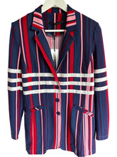 Load image into Gallery viewer, Blazer Long Striped, ook als pak te dragen met een Broek of Rok Striped
