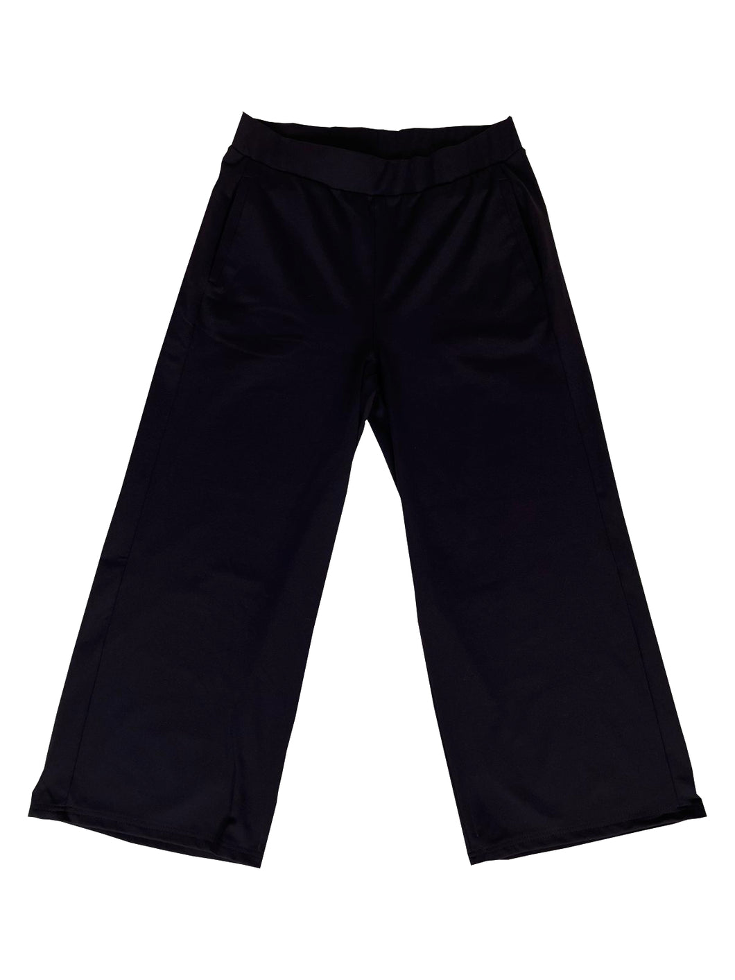 Broek Culotte Jeans Zwart met elastische band