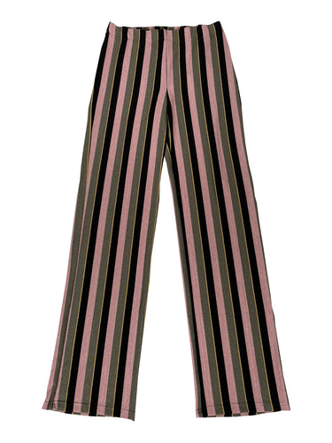 Broek Sparkling Stripes Army Rose