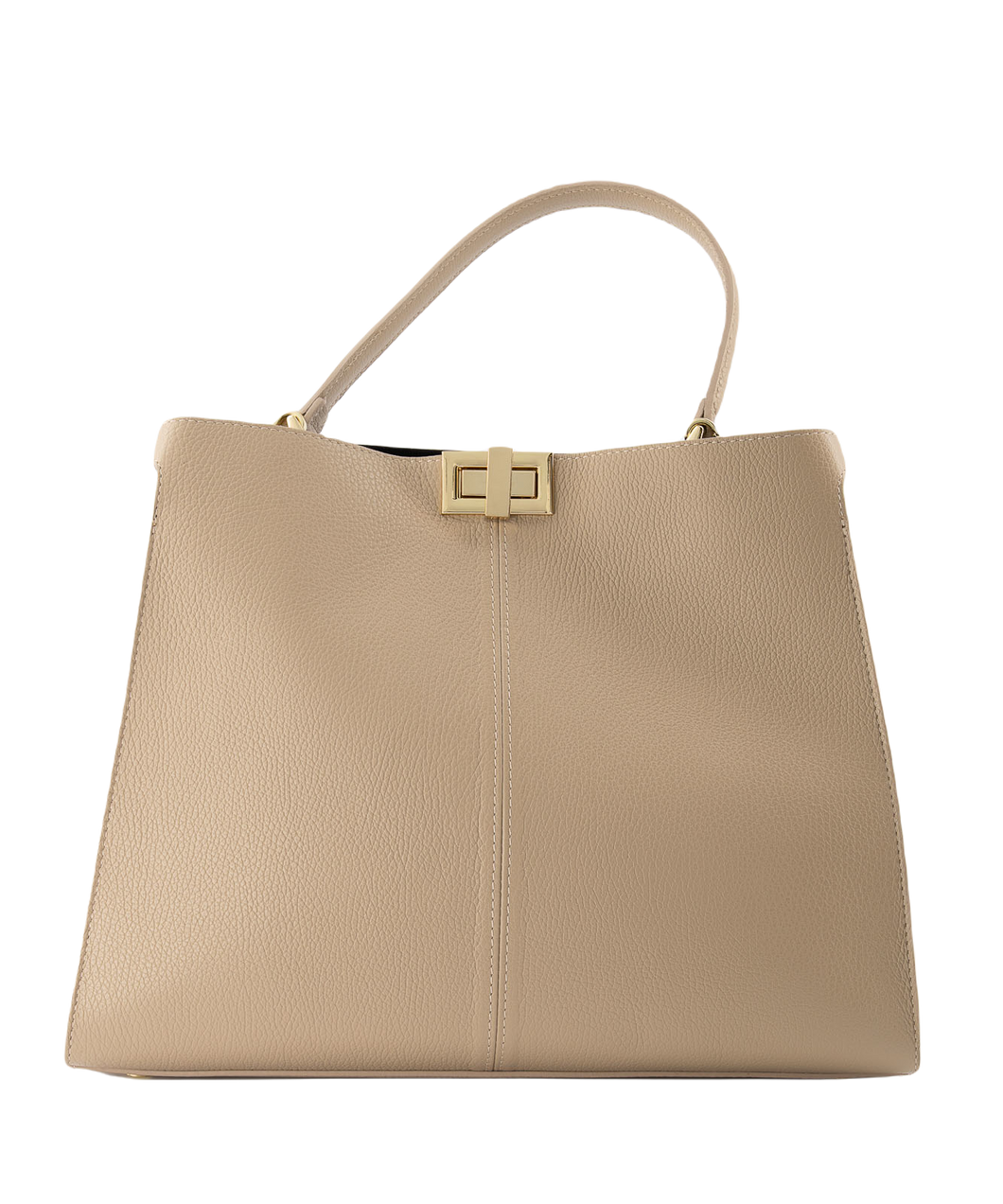 Taupe Tas Noelle Classic Grain is een stijlvolle vrouwelijke lederen handtas. De leren handtas wordt geleverd met een lang verstelbaar hengsel en heeft een zijvakje aan de binnenkant. Tas Noelle wordt gesloten met een luxe sluiting en is verkrijgbaar in verschillende kleuren: Cognac (T01), Donkerbruin (D23) en Taupe (D05).
