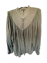 Load image into Gallery viewer, Blouse Wijd Army Green
