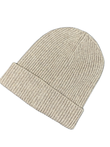 Fango Fijngebreide muts van kasjmier blend. Muts Beanie is verkrijgbaar in verschillende kleuren: Donkerblauw, Grijs, Ecru, Fuchsia, Roze en Fango.